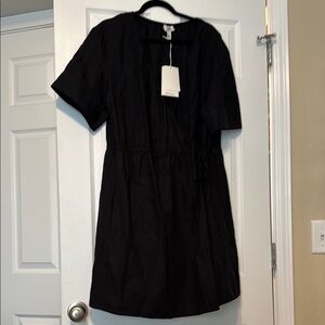 COS Black Wrap Dress NWT Size Large